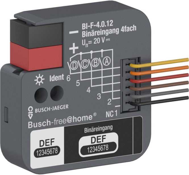 Binäreingang 4-fach UP mit Kontaktabfragespannung 