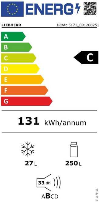 Kühlschrank mit BioFresh Professional und AutoDoor integrierbar IRBAc 5171 Peak 