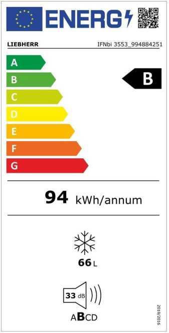 Gefrierschrank integrierbar NoFrost IFNbi 3553 