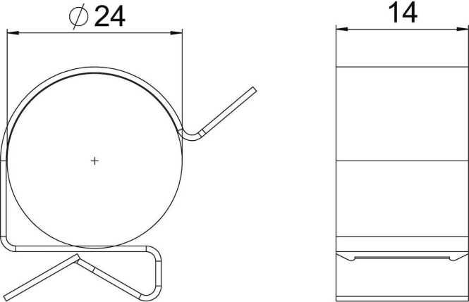 Trägerklammer für Kabel SCC 1-4 D24 