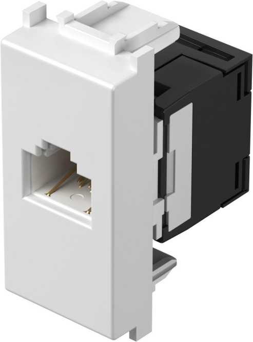 Steckdose CAT6 RJ45 SCH KS 8/8 1M weiß 