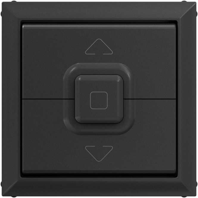 SEANO Wippe Jalousieschalter/-taster 3-Tasten-System Farbe: Anthrazit lackiert 