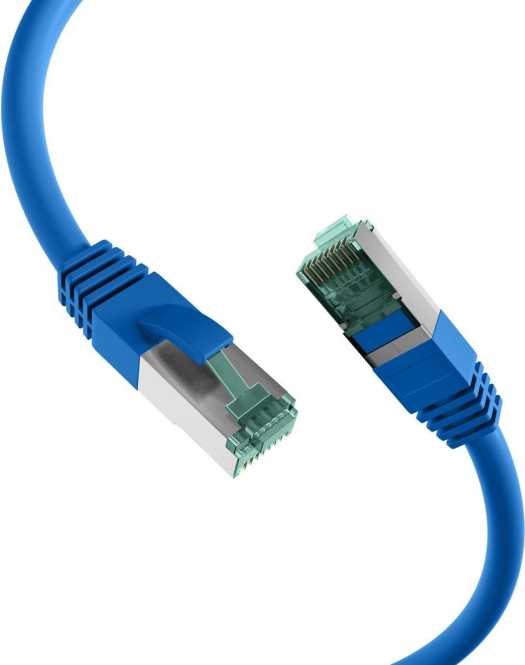 RJ45 Patchkabel S/FTP Kat.6A LSZH 3m blau 