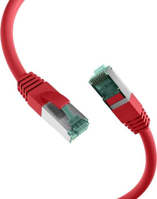 RJ45 Patchkabel S/FTP Kat.6A LSZH 1m rot 