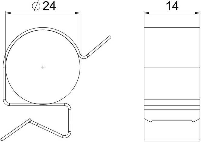 Trägerklammer für Kabel 19-24mm 4-7,5mm Stahl Zinklamelle 