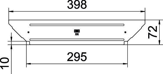 Deckel für Anbau-Abzweigstück B300mm Stahl bandverzinkt 