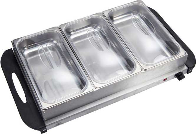 2 in 1 Buffetwärmer und Warmhalteplatte 4.1 