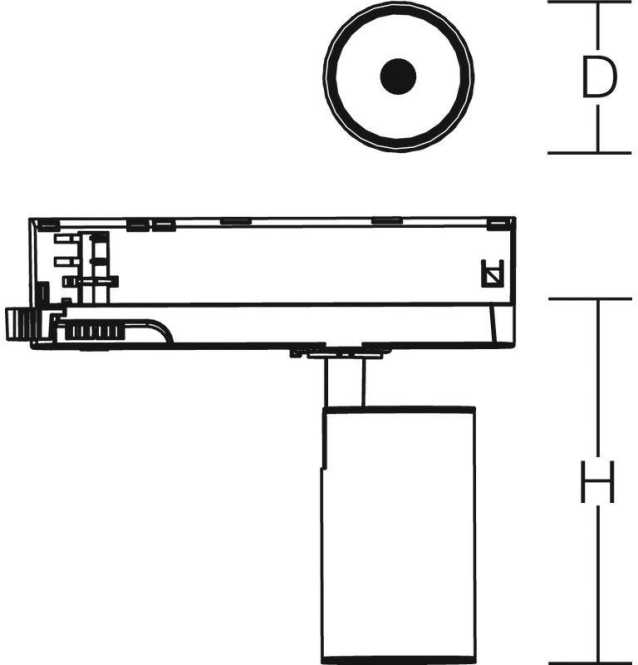 Anbaustrahler CALIDO CLICKBEAM midi 24W 4000K 22-38°SW 