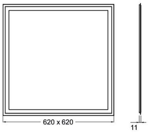 LED-Einlege-Panel mikroprismatische Abdeckung 32W 4000K MP 