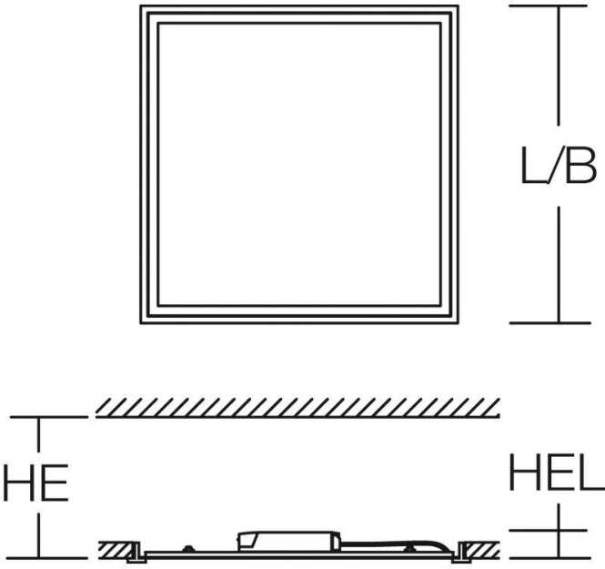 Deckeneinlegeleuchte 26-37W 4000K 312777.002.1 