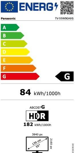 Fernseher 4K Full-Array-LED-TV TV-55W90AEG 