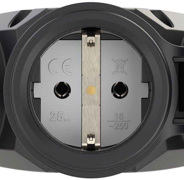 3-Wegekupplung Taurus2 Gummi mit Deckelband nat IP54 rot 