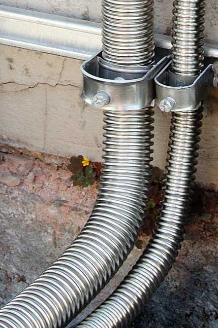 Kabelschutzschlauch aus Edelstahl V4A ESW 32 biegsam gewellt 25m 