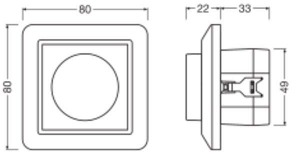 LED Controller Manual Control Unit Select DALI-2 austauschbares Cover TW 