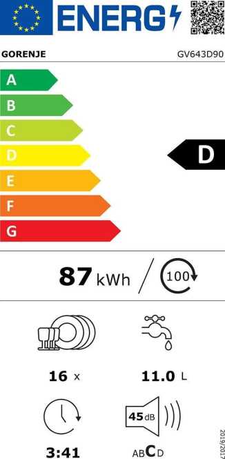 Geschirrspüler vollintegriert 60cm GV643D90 