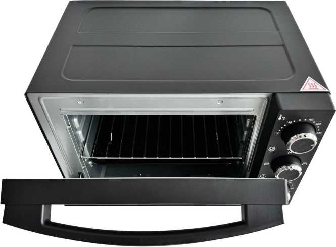 Mini-Backofen 15 Liter 1200 Watt schwarz 