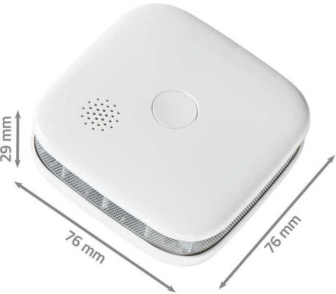SmartLife Rauchmelder Batteriebetrieben 85 dB 3 Stück weiß 
