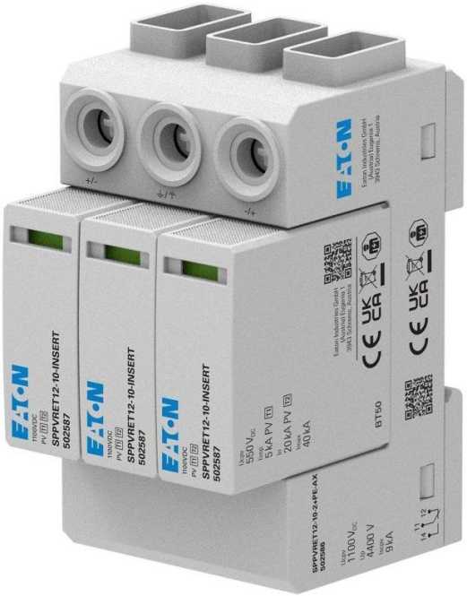 Überspannungsschutzgerät SPPVRET12-10-2+PE-AX 