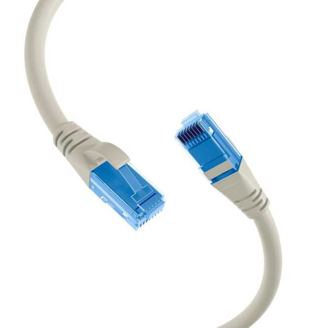 RJ45 Patchkabel U/UTP Kat.6A LSZH Premium 500MHz 3m grau 