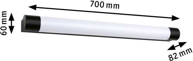 Selection Bathroom LED Spiegelleuchte Orgon Steckdose IP44 3000K 850lm 230V 