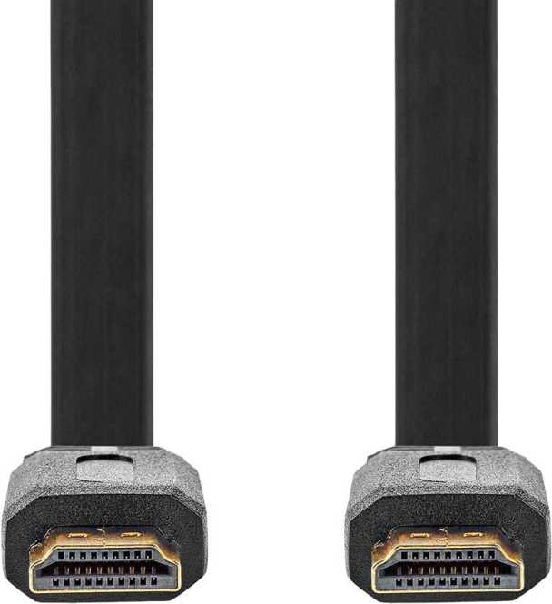 High Speed ​​HDMI Kabel mit Ethernet 4K@30Hz 1,5m Flachkabel 