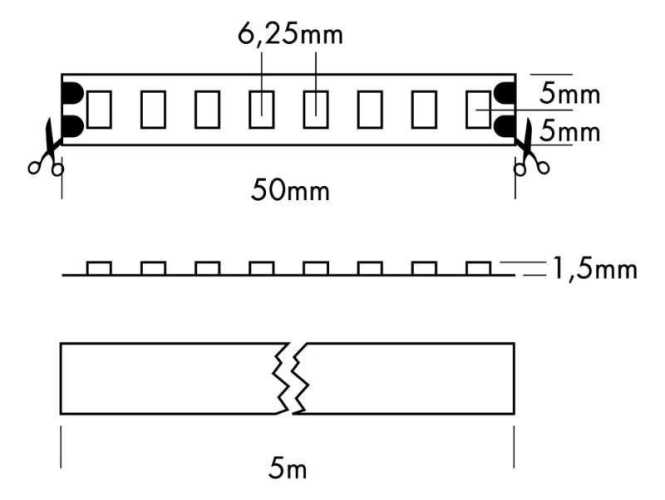 FLEX STRIP 800 HE+ MONO 24 VDC 2400 lm/m 2700 K 
