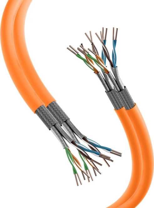 Verlegekabel Kat.7 Duplex LAN 1000MHz AWG23 FRNC-B 500m 