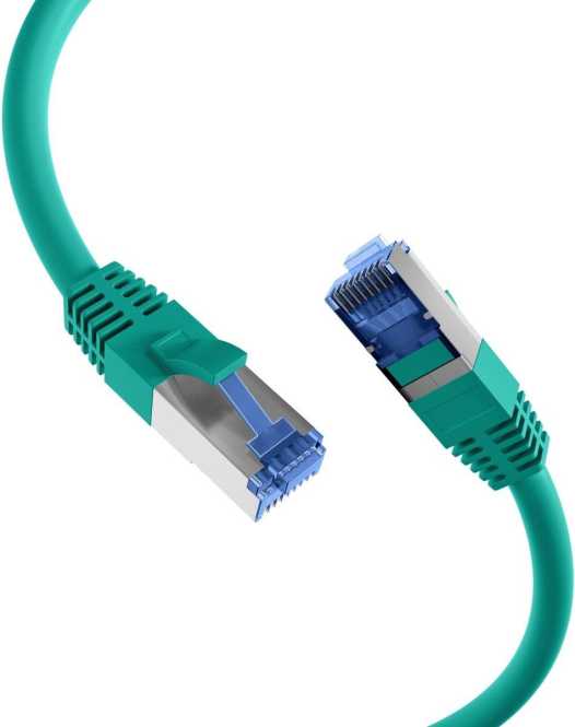 RJ45 Patchkabel S/FTP Kat.6A Kat.7 Rohkabel TPE superflex 5m grün 