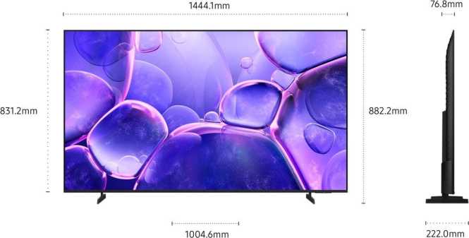 Fernseher 65 Zoll Crystal 4K UHD 