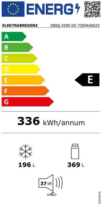 Side-By-Side Kühl-Gefrierkombination 565 Liter 