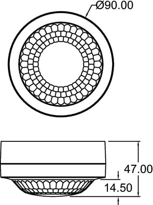 Bewegungsmelder PIRA T8 AP 360° IP21 