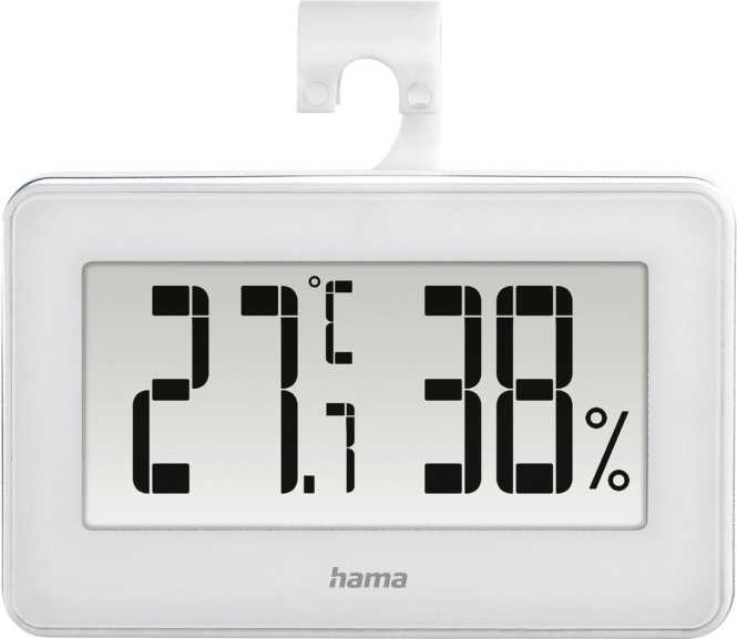 Thermo-/Hygrometer Mini Weiß 