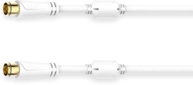 SAT-Anschlusskabel Quick-F-Stecker - Quick-F-Stecker vergoldet 1,5 m 100 dB 