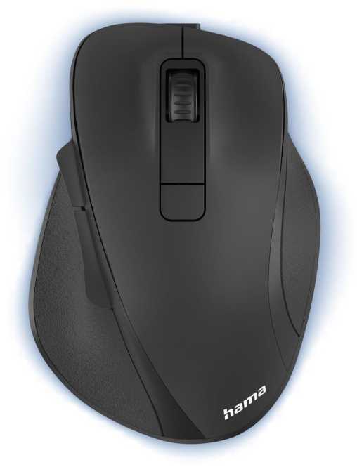 Optische 6-Tasten-Funkmaus MW-500 Recharge Akku ergonomisch Schwarz 