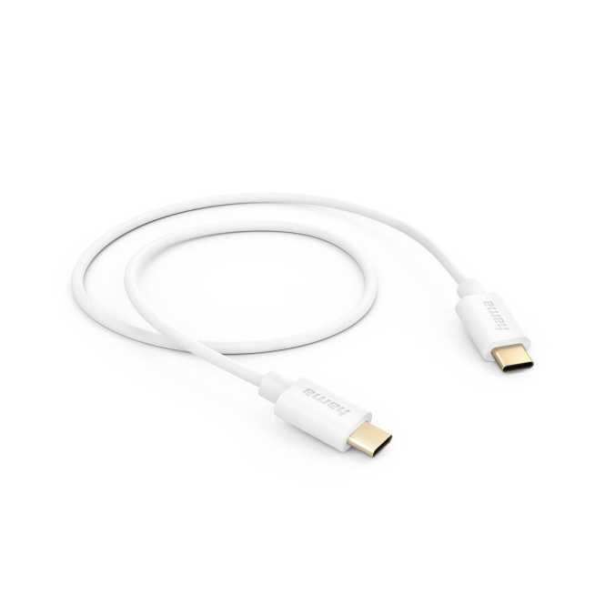Ladekabel USB-C - USB-C 1 m Weiß 