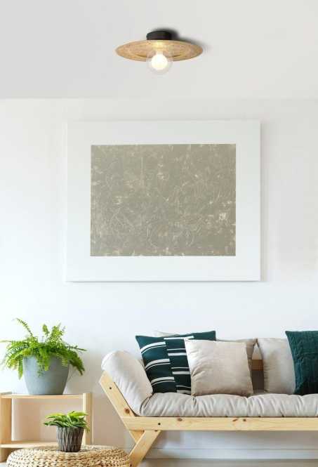 Deckenleuchte 1xG9 max.5W Riga Gold/schwarz 