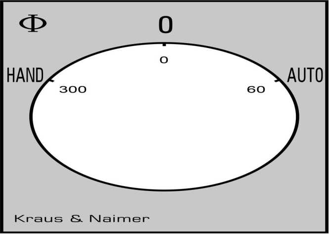 Umschalter mit 0-Stellung 1polig 60° 45mm-Schnappbefestigung 