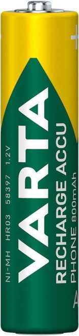 Microzelle AAA Akku 800 mAh 2 Stk Phone 