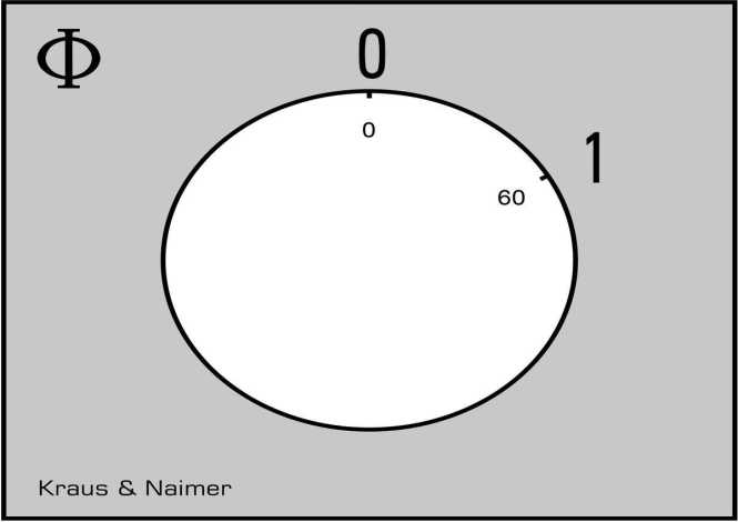 Ausschalter 3polig 60° 45mm-Schnappbefestigung 