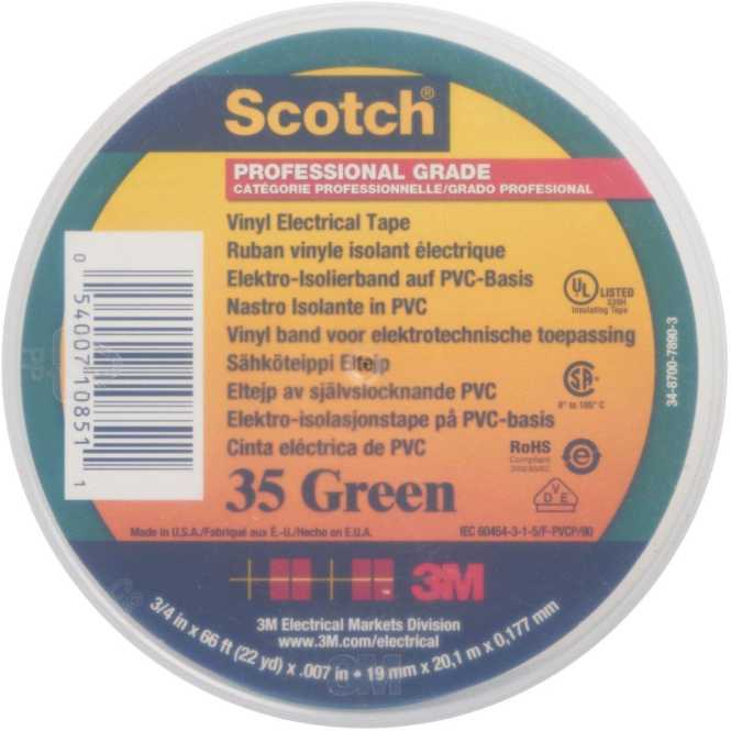 Elektro-Isolierband Scotch 35 19x20 grün 