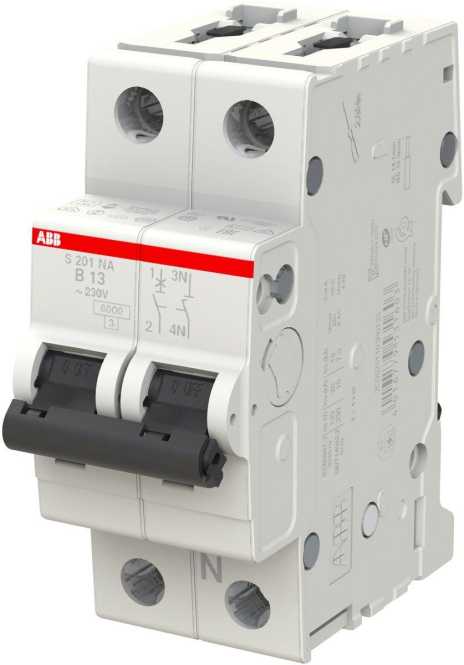 LS-Schutzschalter 2-polig 6kA B-Char 13A 2TE 