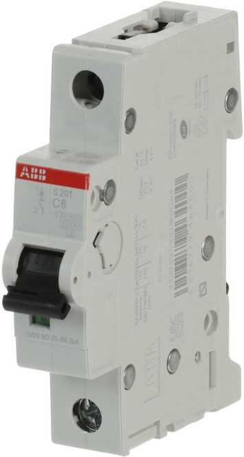 LS-Schutzschalter 1-polig 6kA C-Char 6A 1TE 