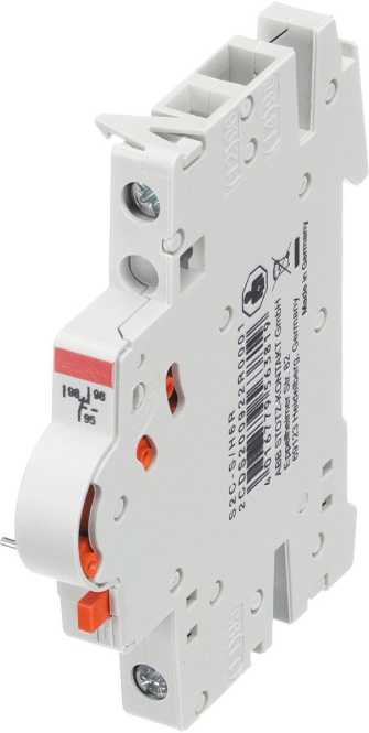 Signalkontakt/Hilfsschalter umschaltbar 1 Wechsler 10A Rechtsanbau 