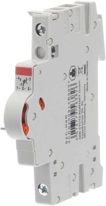 Universeller Hilfsschalter 1 Wechsler 10A Rechtsanbau 