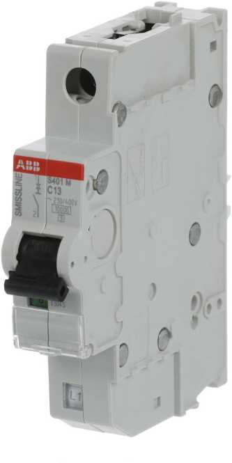 LS-Schutzschalter 1-polig 10kA C-Char 13A 1TE 