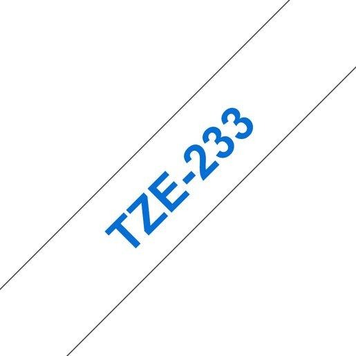 Schriftbandkassette TZe-233 blau auf weiß 12mm 8m 