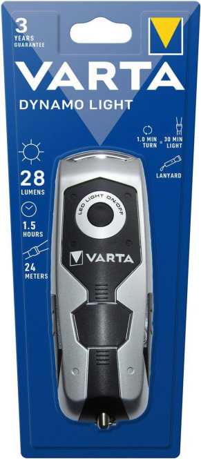 Taschenlampe LED Dynamo Light 17680 + Li-Ion Akku 120 mAh 