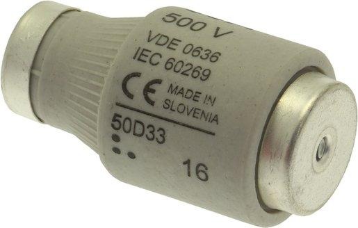 Sicherungseinsatz Niederspannung 50 A AC 500 V D3 gL/gG IEC träge 