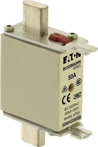 Sicherungseinsatz Niederspannung 50 A AC 500 V NH000 gL/gG IEC 
