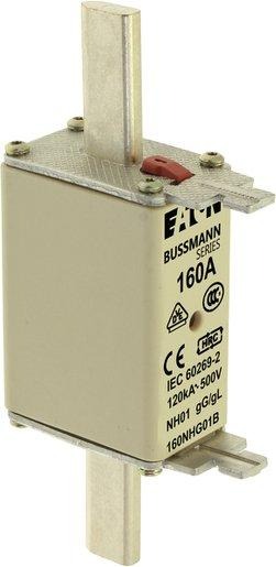 Sicherungseinsatz Niederspannung 160 A AC 500 V NH01 gL/gG IEC 